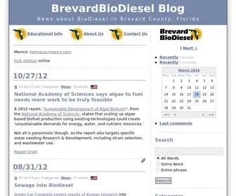 Brevardbiodiesel.org(BrevardBioDiesel Blog) Screenshot