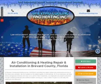 Brevardcooling.com(Air Conditioning & Heating Repair) Screenshot