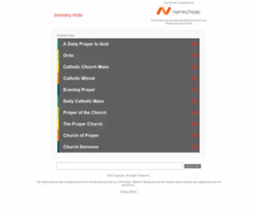 Breviary.mobi(Breviary mobi) Screenshot