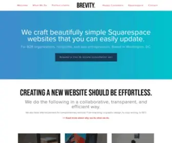 Brevitydigital.com(Squarespace experts for B2B) Screenshot