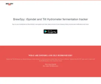 Brew-SPY.com(ISpindel and Tilt Hydrometer fermentation tracker) Screenshot