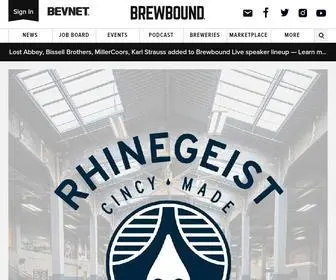 Brewbound.com(Covering the business of the US craft beer industry) Screenshot