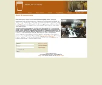 Brewcommune.com(The Online Home Beer Brewing Community) Screenshot