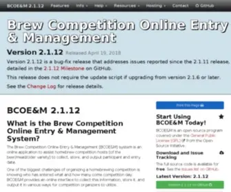 Brewcompetition.com(Brew Competition Online Entry & Management) Screenshot
