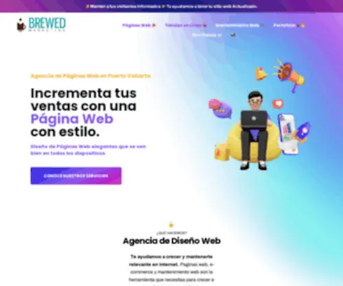 Brewedmkt.com(Fresh Website Designs and Marketing) Screenshot