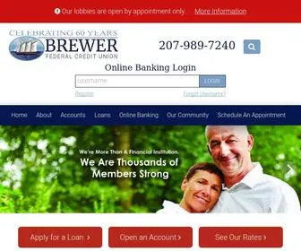 Brewerfcu.org(Brewer Federal Credit Union) Screenshot