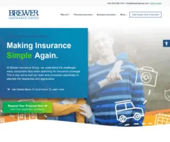 Brewerinsurancegroup.com(Insurance Agency in Wake Forest) Screenshot