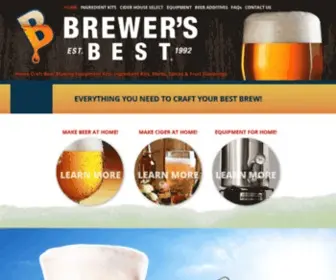 Brewersbestkits.com(Brewer's Best Ingredient Kits and Supplies Brewer's Best Ingredient kits and Supplies) Screenshot