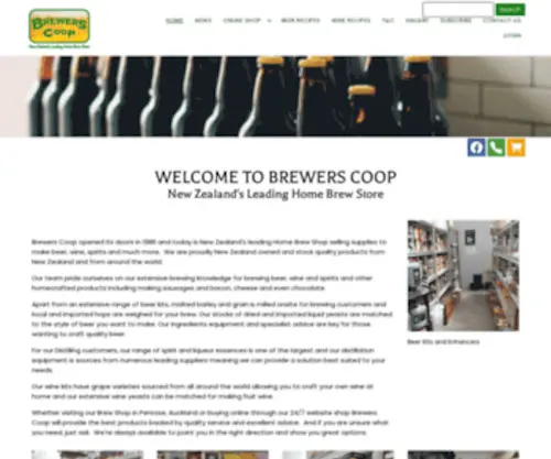 Brewerscoop.co.nz(Brewers Coop) Screenshot