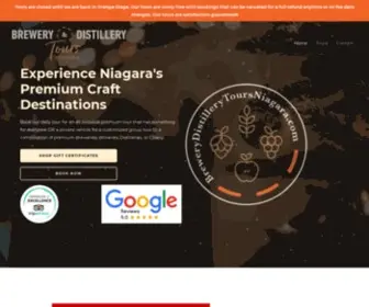 Brewerydistillerytoursniagara.com(Brewery & Distillery Tours Niagara) Screenshot