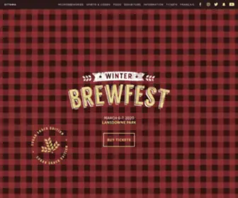 Brewfest.ca(Ottawa Winter Brewfest) Screenshot
