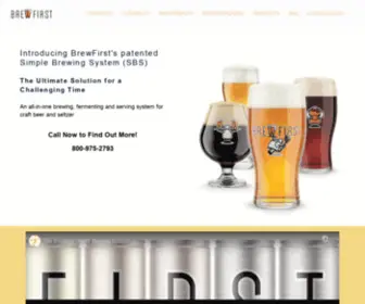 Brewfirst.com(Simplest Commercial Craft Brewing System) Screenshot