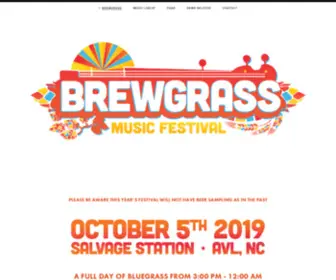 Brewgrassfestival.com(Brewgrass Music Festival 2019) Screenshot