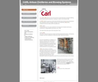 Brewing-Distilling.com(CARL Artisan Distilleries and Brewing Systems) Screenshot