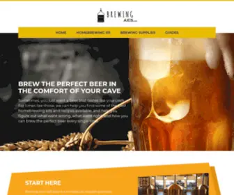 Brewingaxis.com(Brew The Perfect Beer At Home) Screenshot