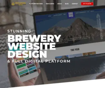 Brewingsites.com(Custom brewery website design and a digital platform) Screenshot