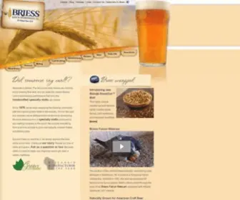 Brewingwithbriess.com(The best handcrafted beer starts with the finest handcrafted malt. briess) Screenshot