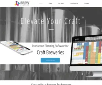 Brewplanner.com(Production planning software for craft beverage producers) Screenshot