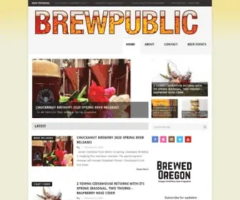 Brewpublic.com(Craft Beer News From The Pacific Northwest) Screenshot