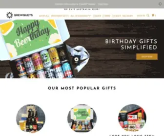 BrewQuets.com.au(Beer Gifts & Bouquets) Screenshot