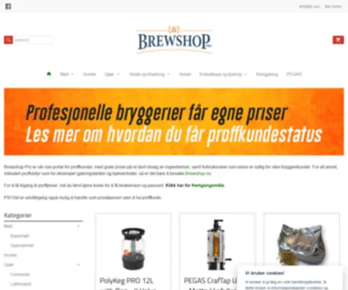 Brewshopro.no(Brewshop Pro) Screenshot