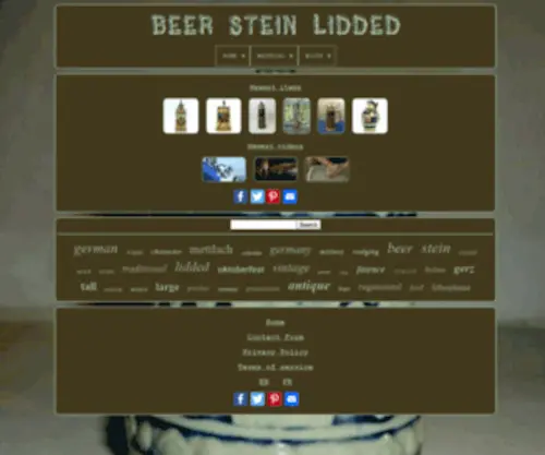 Brewsteinlidded.com(Beer Stein Lidded) Screenshot