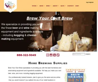 Brewyourownbrew.com(Brew your own brew) Screenshot