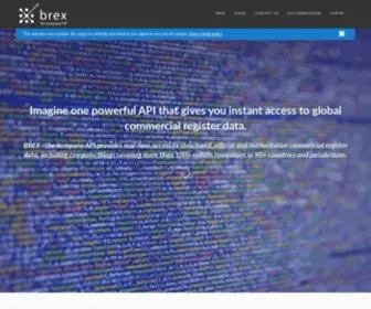Brex.io(BREX Business Register Exchange) Screenshot