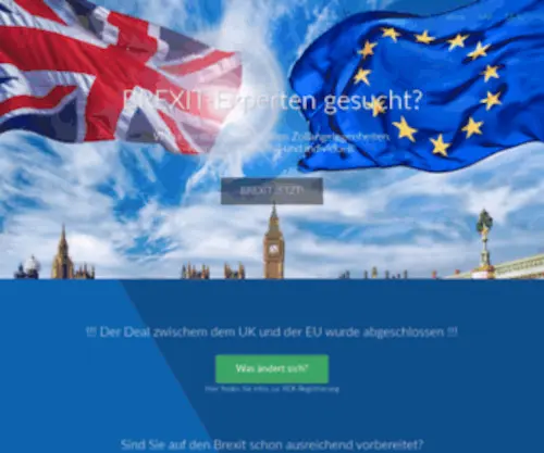 Brexit.at(Zollabwicklung zwischen dem UK und der EU) Screenshot