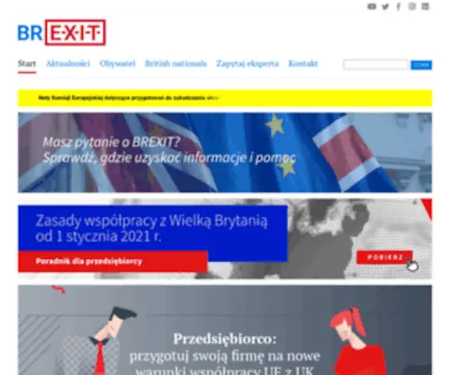 Brexit.gov.pl(Oficjalna strona MRPiT) Screenshot