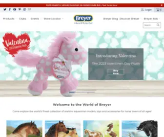 Breyerhorses.com(Breyer®) Screenshot