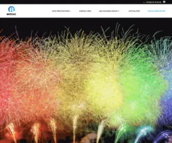 Brezac-Artifices.com(Organisateur de spectacles pyrotechniques) Screenshot