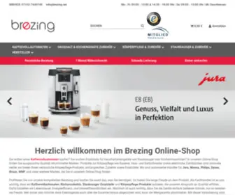 Brezing.net(Kaffeevollautomaten Reparaturen Wartung Nivona Jura Kaffeeautomaten) Screenshot