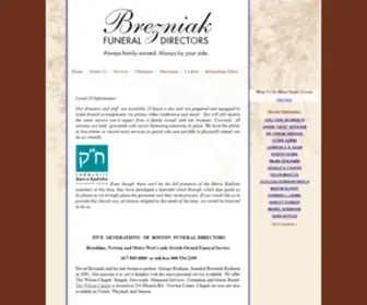 Brezniakrodman.com(Brezniak Funeral Directors) Screenshot