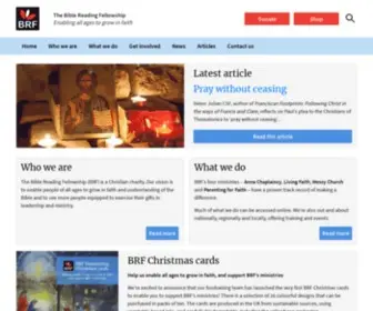 BRF.org.uk(The Bible Reading Fellowship) Screenshot