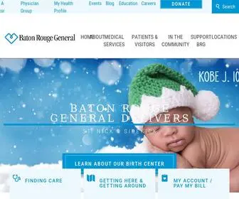 Brgeneral.org(Healthcare Services in Baton Rouge) Screenshot