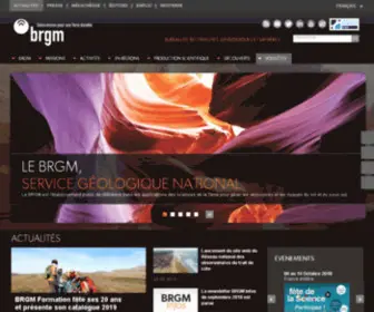BRGM.fr(Le BRGM (Bureau de Recherches Géologiques et Minières)) Screenshot