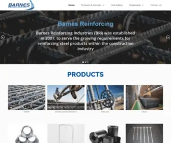 Bri-Rebar.com(Barnes Reinforcing Industries (BRi)) Screenshot