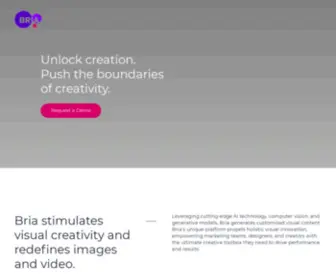Bria.ai(Bria, We Unlock Creation) Screenshot