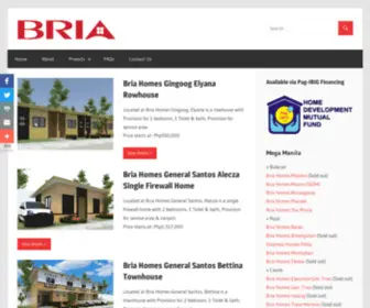 Briahomesph.com(Bria Homes) Screenshot