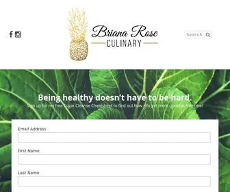 Brianaroseculinary.com(Briana Rose Culinary) Screenshot