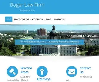 Brianboger.com(Boger Law Firm) Screenshot