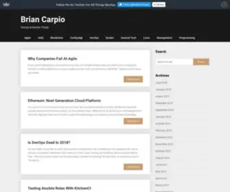 Briancarpio.com(DevOps & DevOps Things) Screenshot