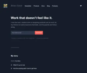 Briancasel.com(Brian Casel) Screenshot