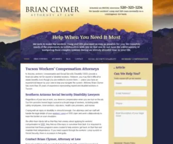 Brianclymer.com(Tucson Social Security Disability Attorney) Screenshot