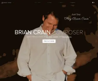 Briancrain.com(Brian Crain Composer) Screenshot