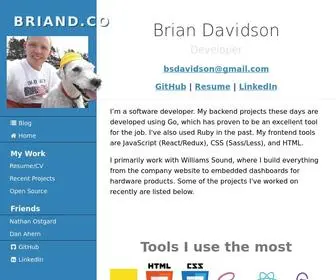 Briand.co(Brian Davidson) Screenshot