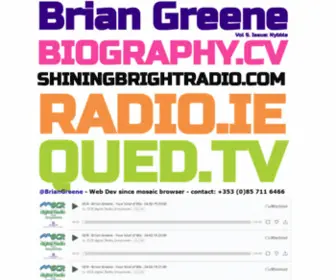 Briangreene.com(Brian Greene) Screenshot