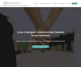 Brianheydon.com(Therapy and couples counseling) Screenshot