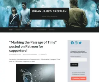 Brianjamesfreeman.com(Author, Editor, Publisher) Screenshot